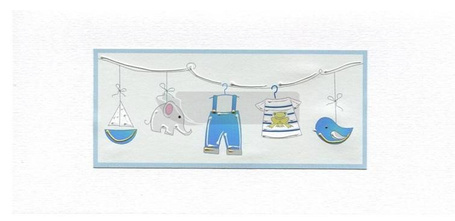 Karnet Narodziny/Roczek DL D02 - Chłopiec