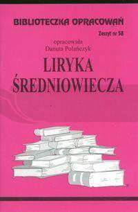 Biblioteczka opracowań nr 058 Liryka Średniowiecze