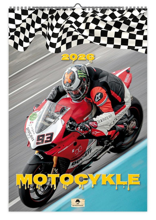Kalendarz 2026 ścienny motocykle