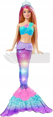 Lalka Barbie Syrenka migoczące światełka HDJ36