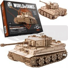 Puzzle Drewniane 3D - Czołg Tiger M1