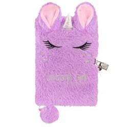 Pamiętnik pluszowy z kłódką Unicorn DERFORM