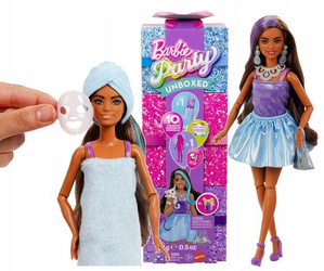 LALKA BARBIE PARTY UNBOXED Stylowe przygotowania, zestaw dla dzieci +3 lata JFY66