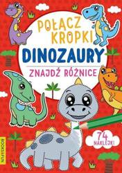 Połącz kropki, znajdź różnice. Dinozaury