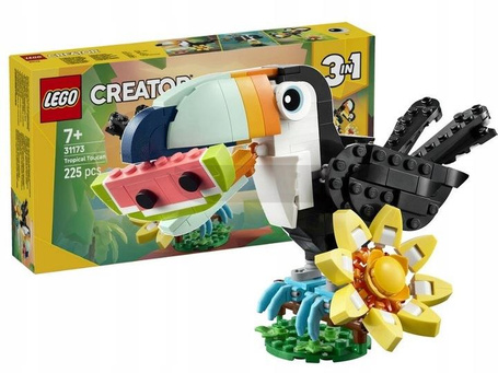 LEGO CREATOR 3W1 31173 DZIKIE ZWIERZĘTA TROPIKALNY TUKAN zestaw klocków +7