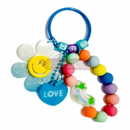 Brelok kwiatek. Niebieski