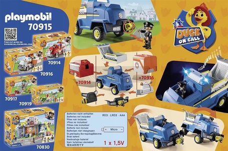 PLAYMOBIL Duck On Call 70915 Radiowóz policyjny