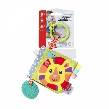 Książeczka przywieszka z gryzaczkiem Infantino