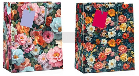 Torba prezentowa Flower 14x11,5x6,5cm MIX