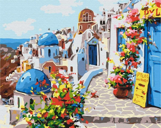 Malowanie po numerach 40x50cm Magiczne Santorini