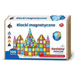Klocki magnetyczne 100 elementów