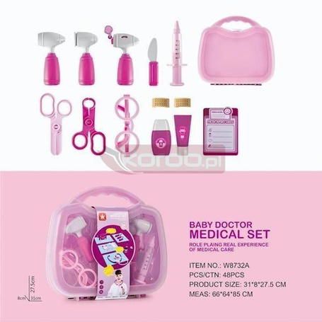 Zestaw Doktor W8725A różowy