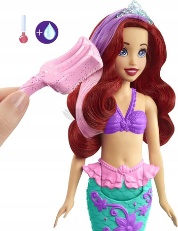 DISNEY PRINCESS MAŁA SYRENKA ARIELKA lalka syrenka zmienia kolor HLW00