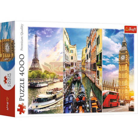 Puzzle 4000 elementów Wycieczka po Europie