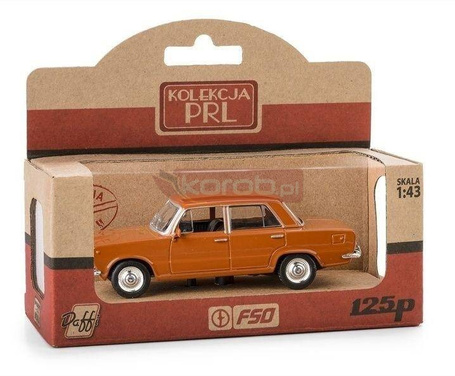 Kolekcja PRL Fiat 125p brązowy