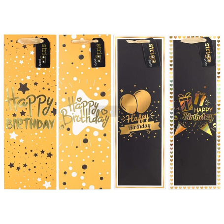 Torba prezentowa Party 12x36x9cm mix STRIGO