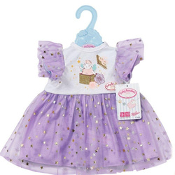 Baby born - Liliowa sukienka tutu 43cm