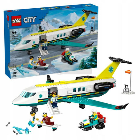 LEGO CITY 60465 SAMOLOT POGOTOWIA RATUNKOWEGO zestaw klocków dla dzieci +6