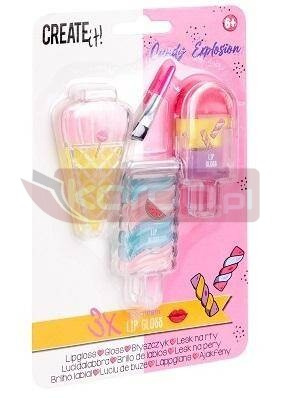 Błyszczyk do ust Candy lód 3szt CREATE IT!