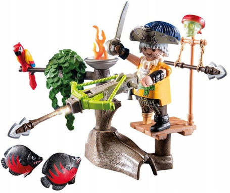PLAYMOBIL PIRATES 71795 PIRAT Z BALISTĄ zestaw dla dzieci 4+