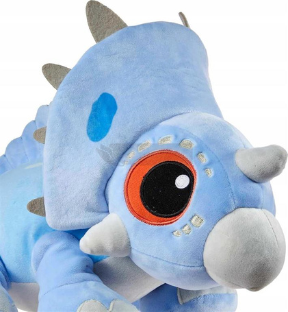JURASSIC WORLD MASKOTKA DINOZAUR z dźwiękiem Spinoceratops Rózia HMK61