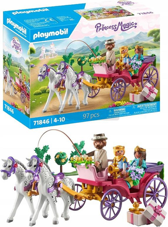 PLAYMOBIL PRINCES MAGIC 71846 PRZEJAŻDŻKA Z PARĄ KSIĄŻ zestaw dla dzieci 4+