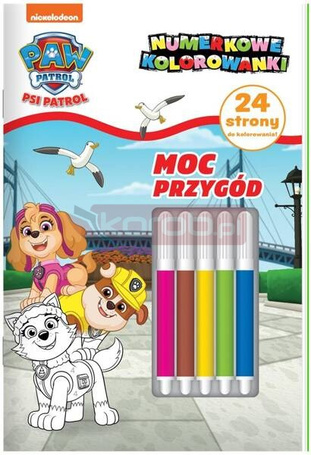 Psi Patrol. Numerkowe kolorowanki cz.8 Moc przygód