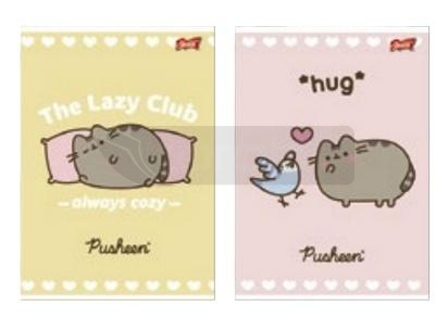 Zeszyt A4/32K linia kolor lamin Pusheen (15szt)