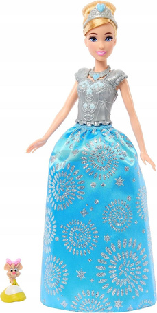 DISNEY PRINCESS LALKA KSIĘŻNICZKA KOPCIUSZEK zestaw z szafą i ubrankami JCR96