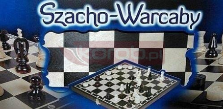 Szacho-warcaby drewniane 35cm