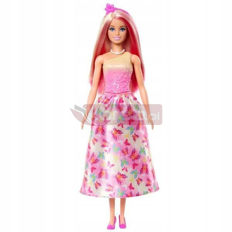 LALKA BARBIE KSIĘŻNICZKA z długimi różowo-blond włosami HRR08