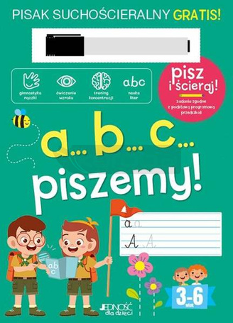 A...B...C... piszemy! Książka z pisakiem sucho.