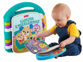 FISHER PRICE KSIĄŻECZKA Z WIERSZYKAMI książeczka interaktywna dla malucha JMM57