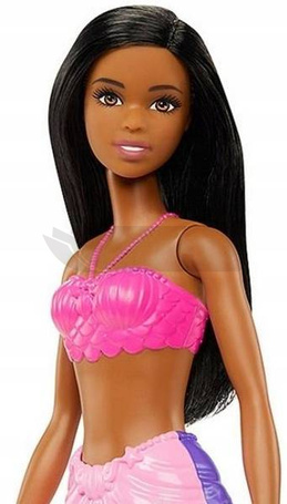 Lalka Barbie syrenka fioletowy ogon HGR06