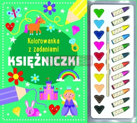 Kolorowanka z zadaniami. Księżniczki