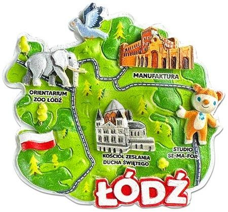 Magnes I love Poland Łósż ILP-MAG-C-LOD-32