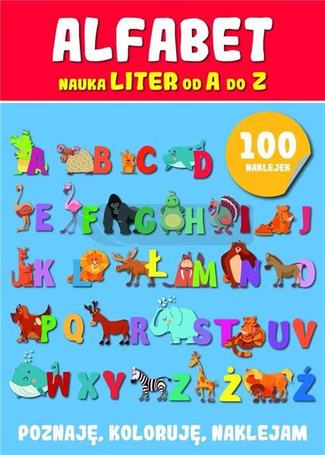 Alfabet. Nauka liter z naklejkami