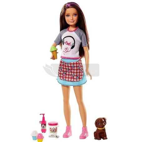 Lalka Barbie Siostra Skipper i zwierzątko FHP62