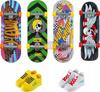 HOT WHEELS Skate Fingerskate zestaw 4 x DESKOROLKA + buty HVM14
