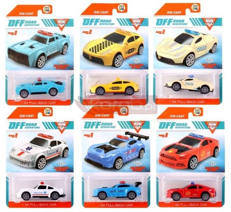 Samochód metalowy Służby mix