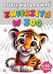 Kolorowanka Zwierzęta w zoo + 50 naklejek