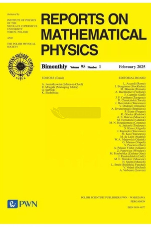 Reports on Mathematical Physics 95/1