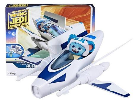 STAR WARS PRZYGODY MŁODYCH JEDI figurka Nubs Jedi Pilot + ścigacz F8015