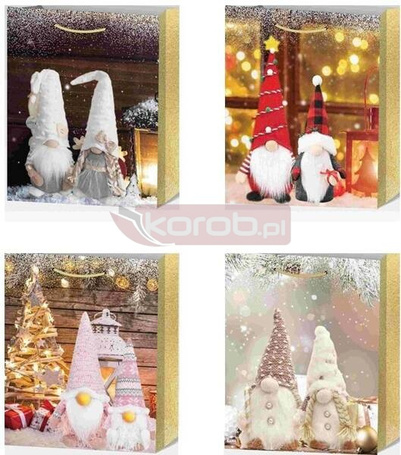 Torebka upominkowa M Boże Narodzenie MIX