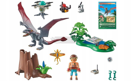 PLAYMOBIL DINOS 71525 STACJA BADAWCZA DLA DINOZAURÓW DIMORFODONÓW