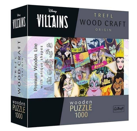 Puzzle drewniane 1000 Zlot złoczyńców TREFL