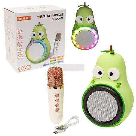 Zestaw do karaoke gruszka - głośnik i mikrofon