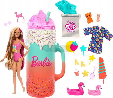 LALKA BARBIE POP REVAL zestaw prezentowy TROPIKALNE SMOOTHIE pachnąca lalka HRK57