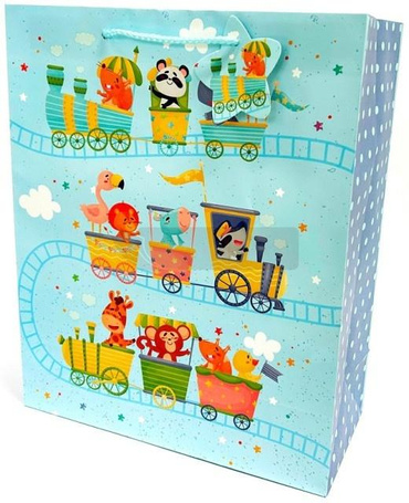 Torebka ozdobna matowa 26x32x12cm Ciuchcia