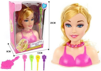 Głowa do czesania z akcesoriami